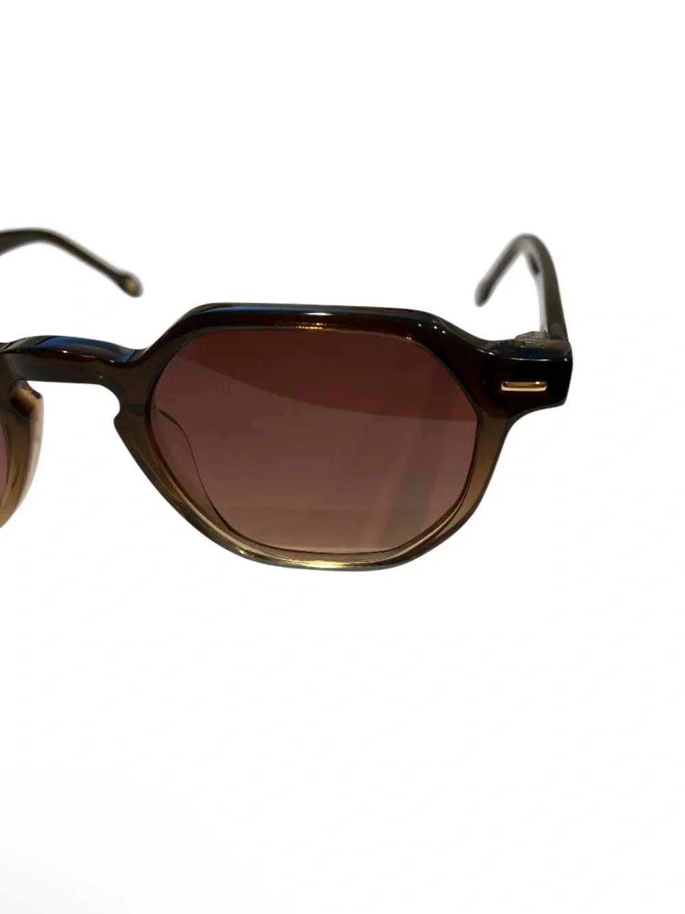 NEW Carolina Lemke Kyson Ocean Brown Acetate Sunglasses CL9410